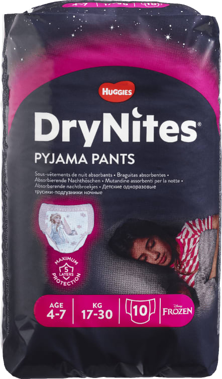 Huggies Drynites Medium Girl 17/30kg 10stk