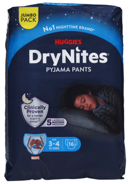 Nattbleie Gutt 3-4 16stk Huggies