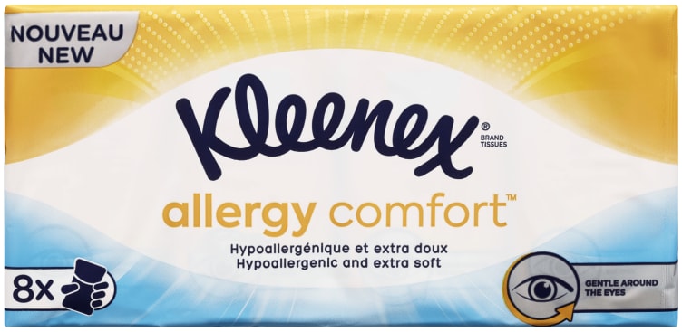 Bilde av Kleenex Lommetørkle Allergy Comf.8x9stk