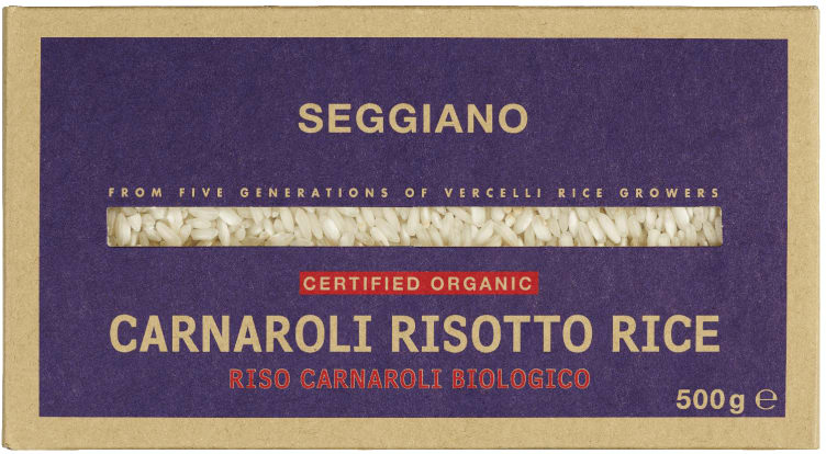 Risotto Carnaroli Økologisk 500g Seggiano