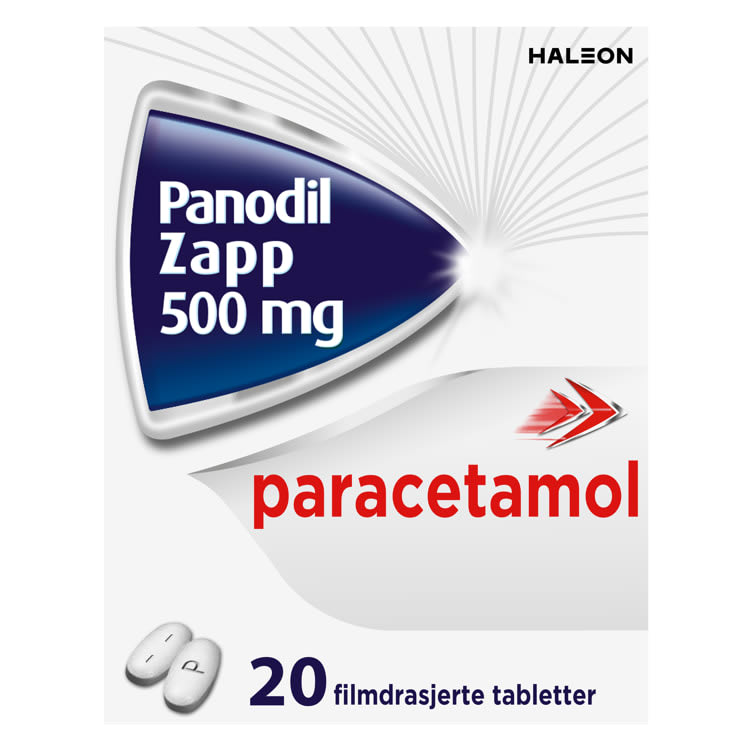 Panodil Zapp Smertestillende 500mg 20stk