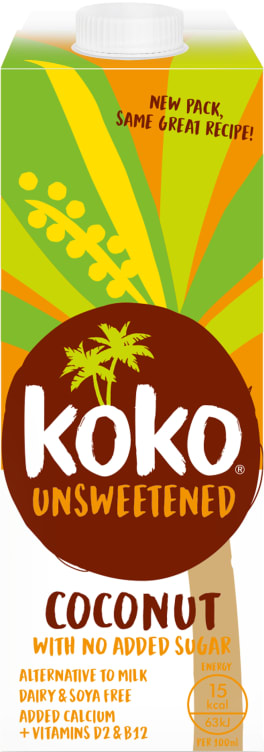 Kokosdrikk Usøtet 1l Koko Dairy Free