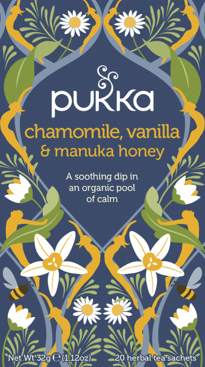 Bilde av Chamomile Vanilla &Honey Urtete Økol 20pos Pukka