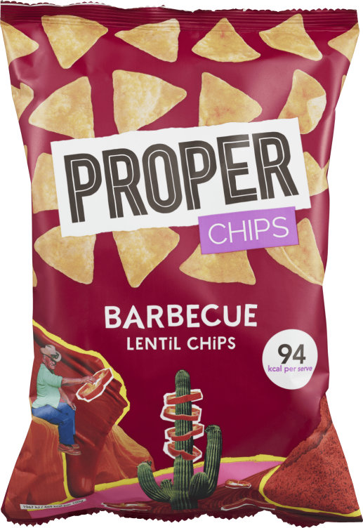 Proper Chips Barbecue Lentil 85g