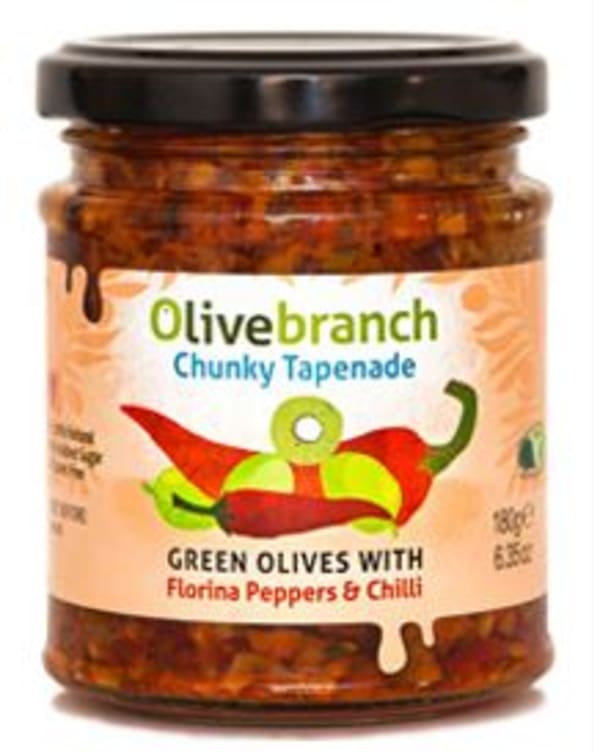 Tapenade Oliven m/Paprika&Chili 180g Olivebranch