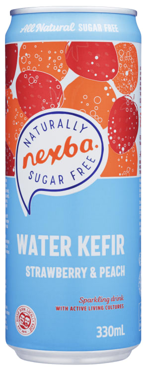 Product Image for Nexba Water Kefir Strawb&Peach 0,33l boks