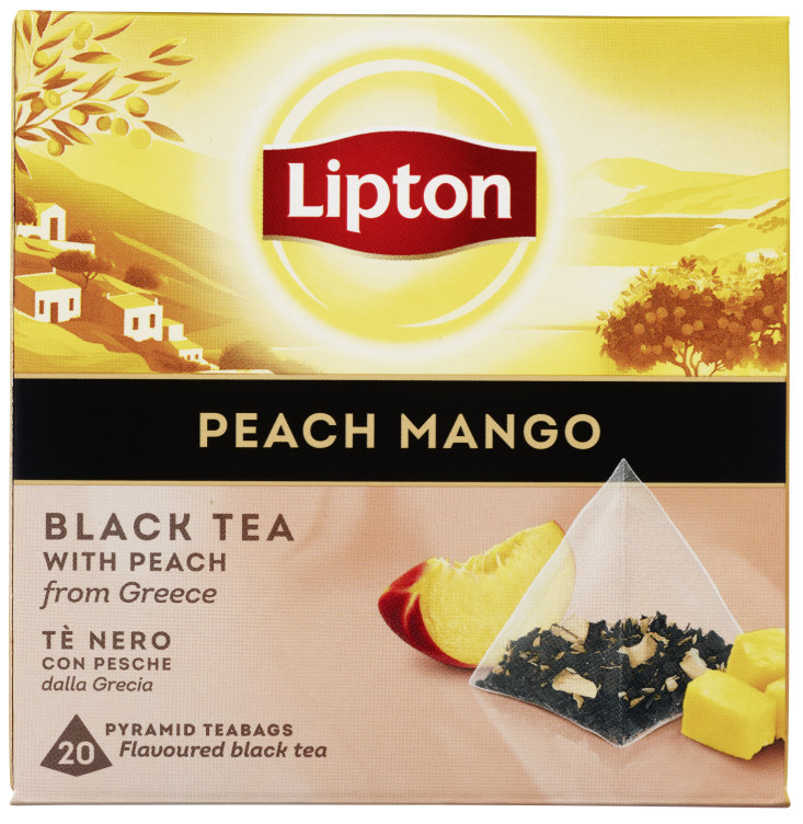 Product Image for Black Tea Peacg&Mango 20ps Lipton