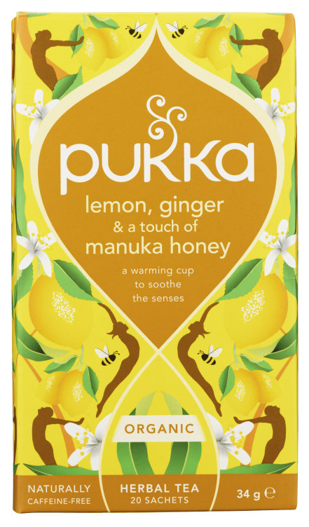 Product Image for Lemon Tea Ginger 20pos Pukka