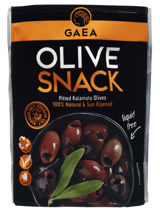 Olive Snack Kalamata u/Sten 65g Gaea