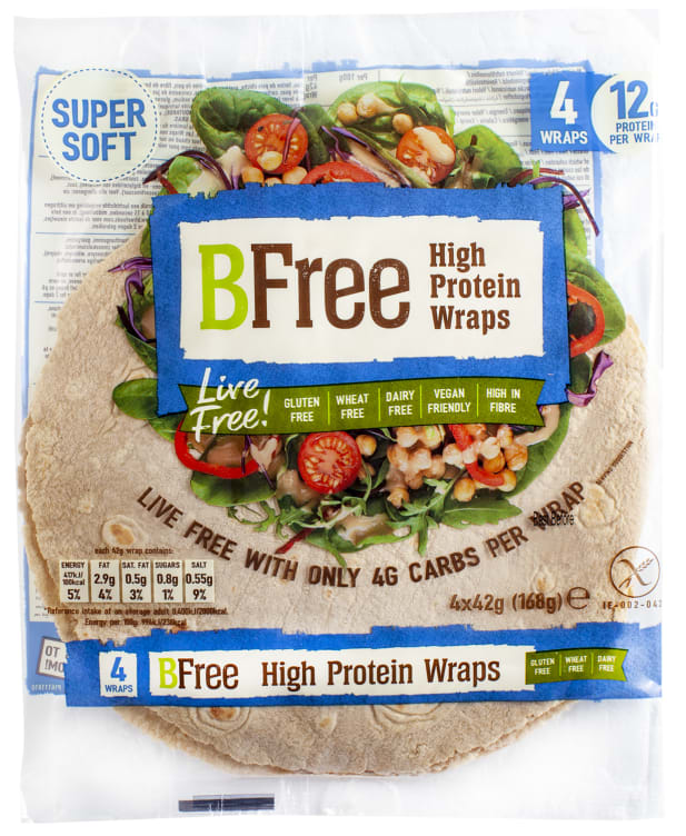 Wrap High Protein glutenfri 168g Bfree