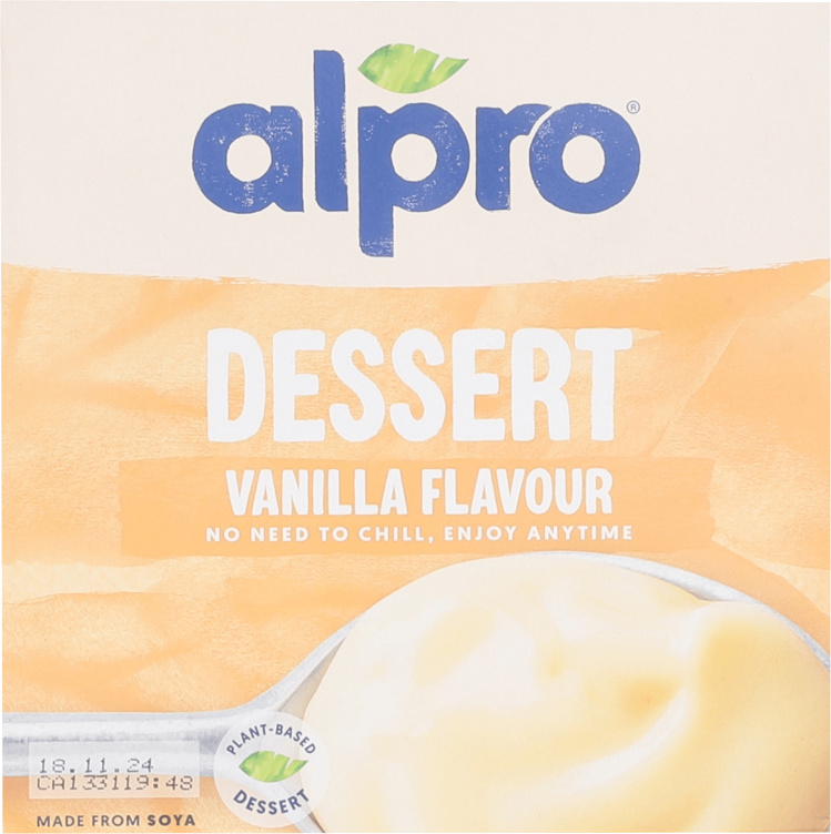 Soyadessert Vanilje 4x125g Alpro