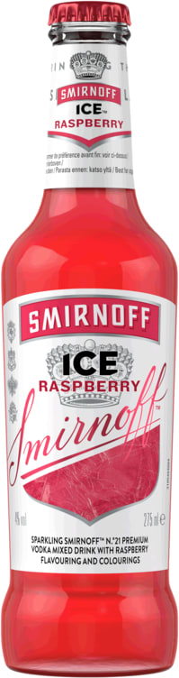 Smirnoff Ice Raspberry 275ml flaske