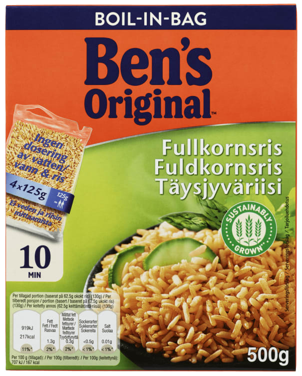 Fullkornris Boil In Bag 500g Ben's Original