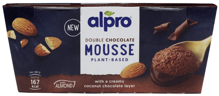 Nutty Mousse Mandel Sjokolade 2x70g Alpro