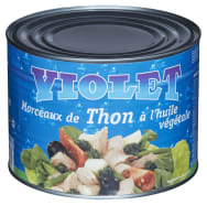 Tunfiskbiter i Olje 1,705kg Violet