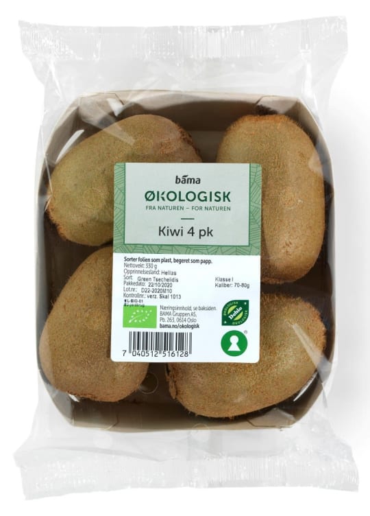 Kiwi 4stk Økologisk