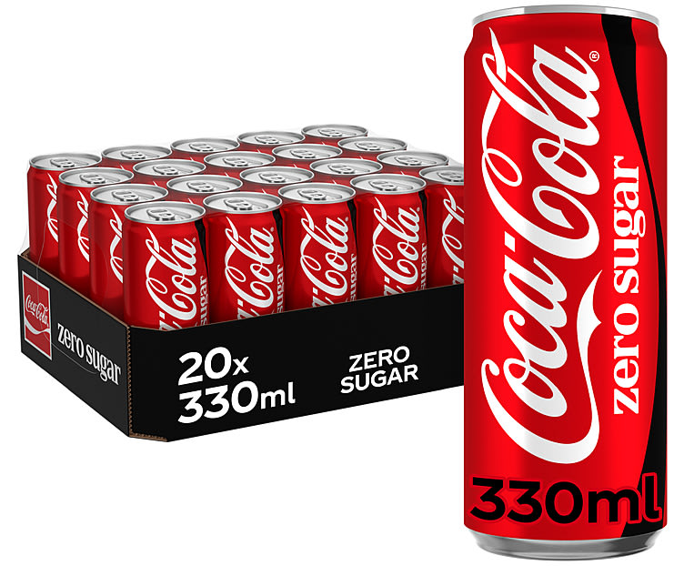 Coca-Cola u/Sukker boks Sleek