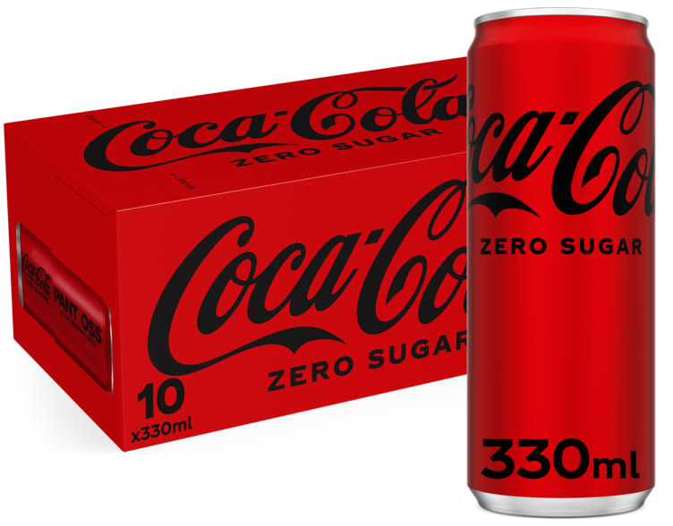 Coca-Cola Zero 0,33lx10 boks Sleek