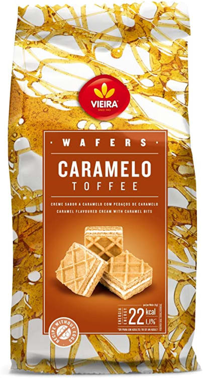 Wafers Karamell 125g Vieira