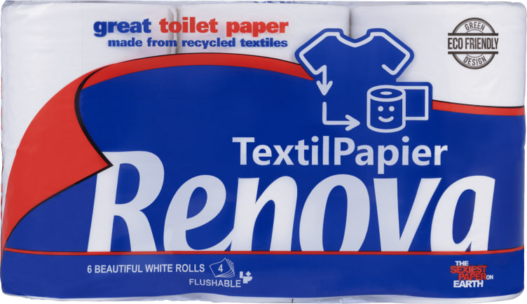 Toalettpapir Tekstil 6rl Renova
