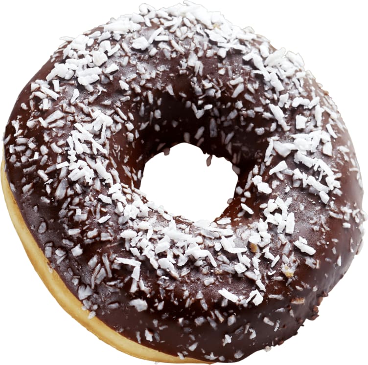 Donut Sjokolade/Kokos 72g