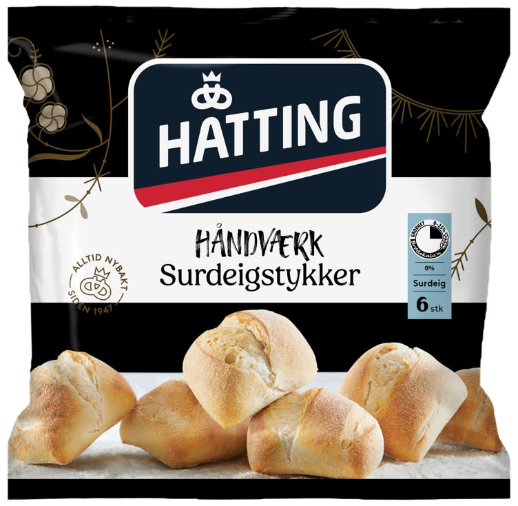 Surdeigstykke 6stk 402g