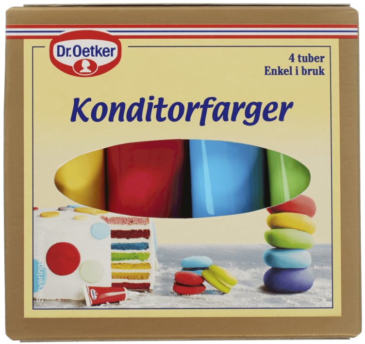 Konditorfarger 4x10g Dr. Oetker