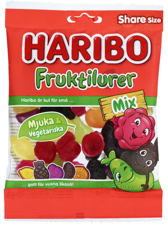 Bilde av Fruktilurer Mix 170g Haribo