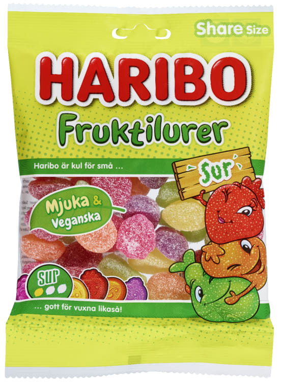 Fruktilurer Sur 170g Haribo