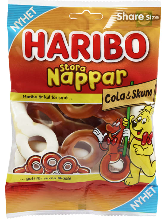 Nappar Cola&Skum 170g Haribo