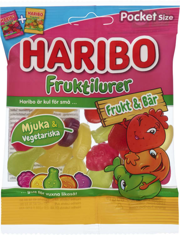 Fruktilurer Frukt & Bær 80g Haribo