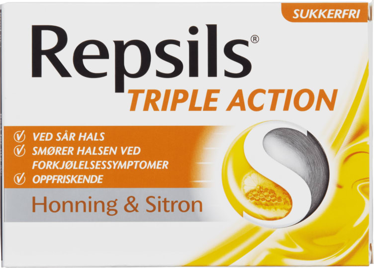 Repsils Honning&Sitron Sukkerfri 24stk