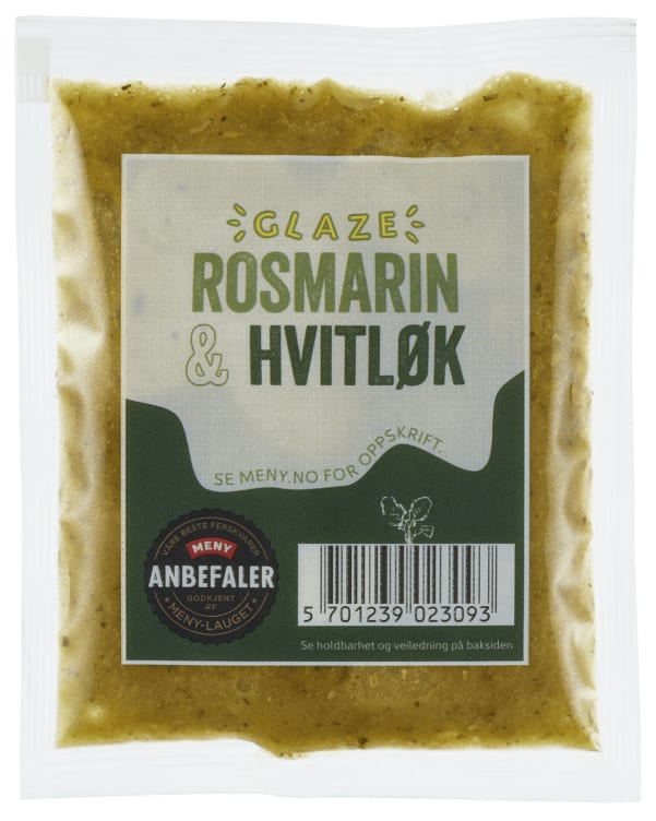 Rosmarin&Hvitløk Glaze 50g Meny