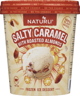 Naturli' Iskrem Salt Karamell&Mandler 480ml