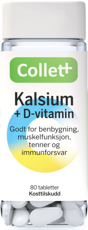Kalsium+D-Vitamin 80stk Collett