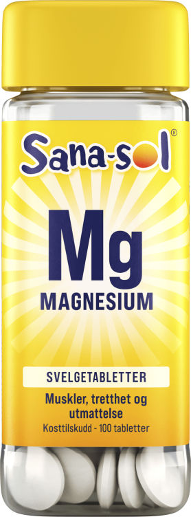 Product Image for Magnesium Svelgetablett 100stk Sana-Sol