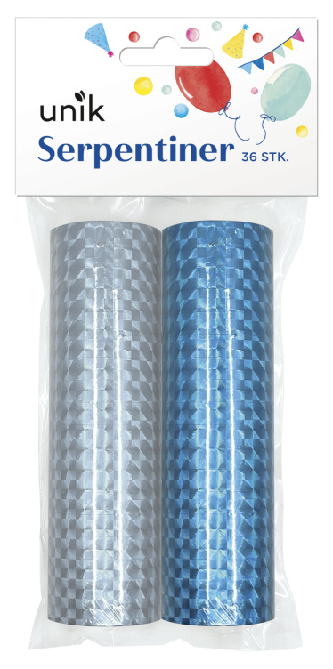 Serpentiner Metallic 2x18stk Unik