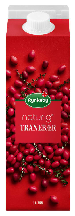 Tranebærdrikk Naturig 1l Rynkeby