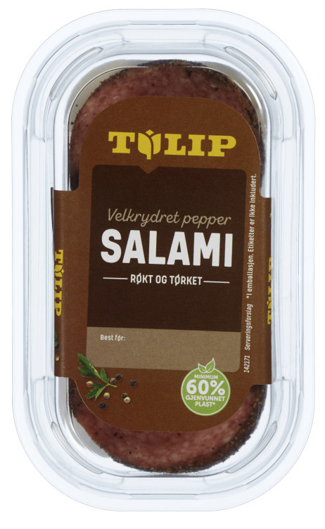 Tulip Dansk Peppersalami Skivet 125g