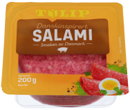 Salami Dansk Skivet 200g Tulip