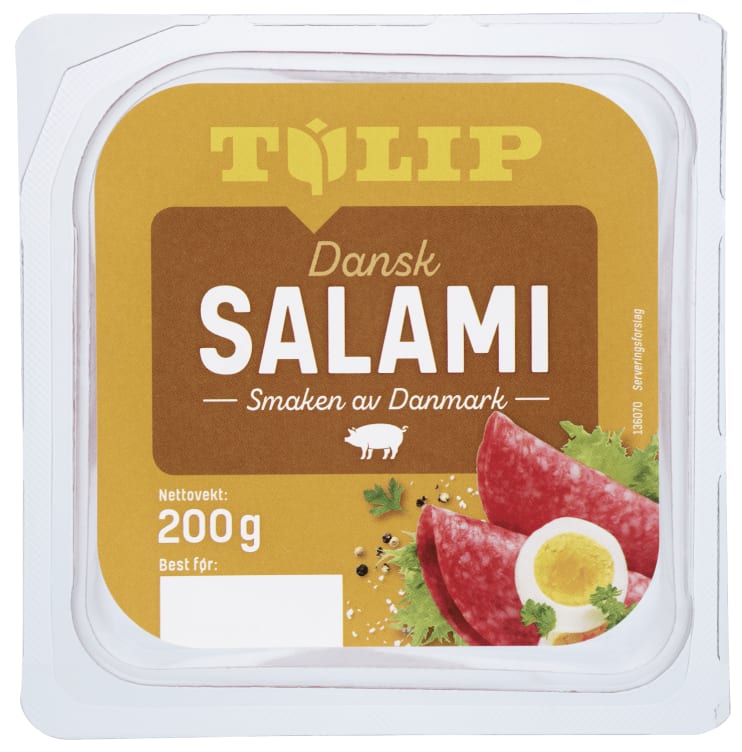 Salami Dansk skivet 200g Tulip