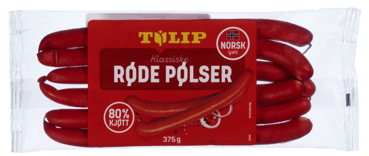 Røde Pølser 375g Tulip