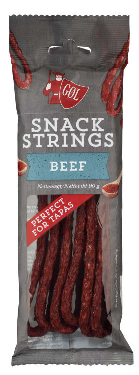 Salami Snacks Beef Strings 90g Gøl