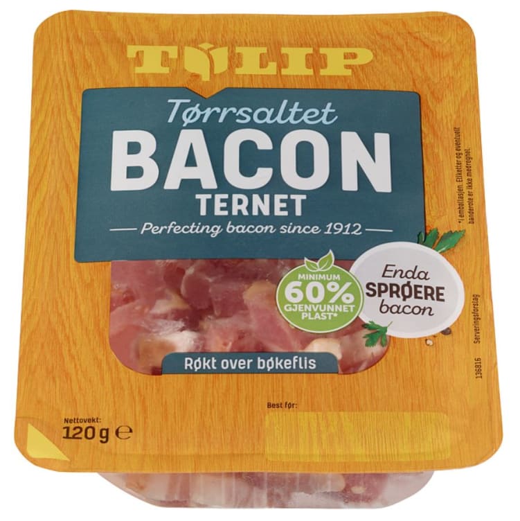 Bacon Ternet Tørrsaltet 120g Tulip