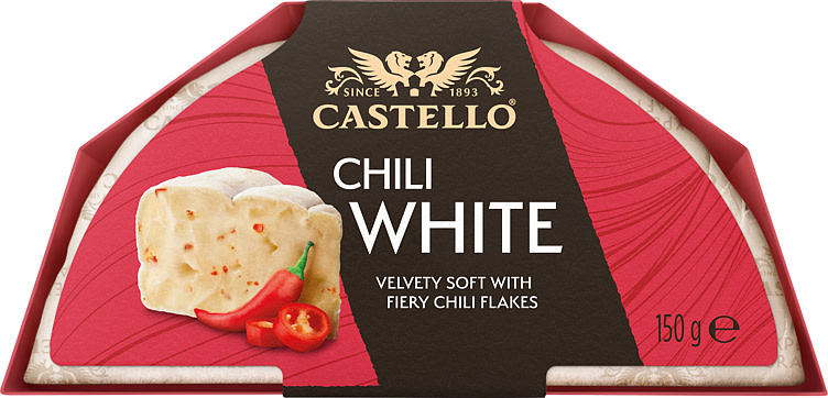 Castello White m/Red Chili 150g