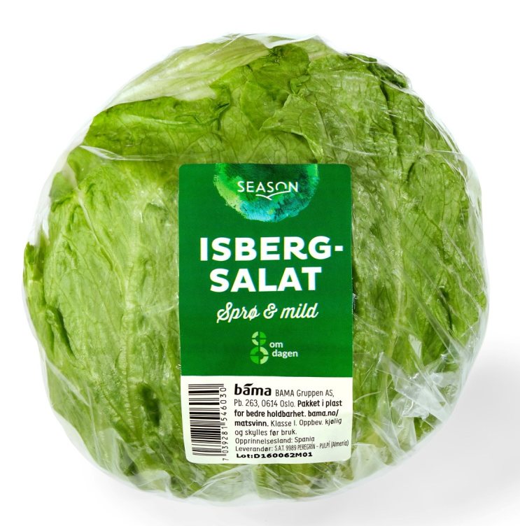 Isbergsalat stykk pris