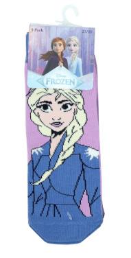 Sokker Frozen 3pk Str 25-28/29-32/33-36