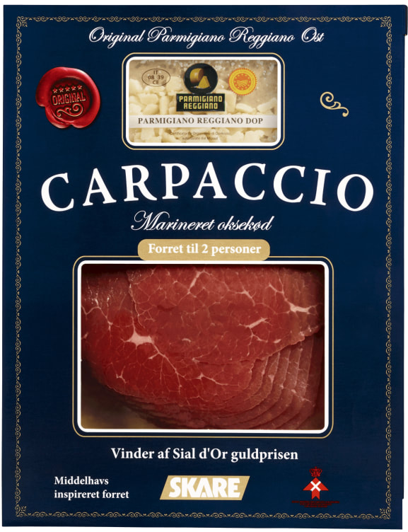 Carpaccio Original m/Grana Padano 110g Skare