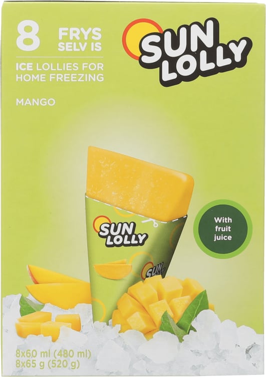 Sun Lolly Mango 8stk