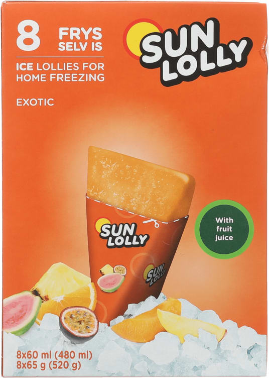 Sun Lolly Exotic 8stk